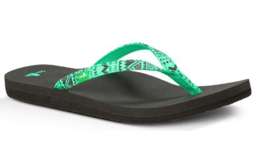 Image of Sanuk Yoga Joy Funk Sandal - Womens-Aqua Tribal-Medium-6 US