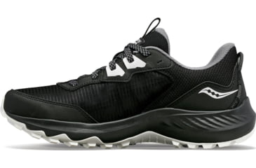 Image of Saucony Aura TR Wide Trail Shoes - Womens, Black/Fog, 5.5, Medium, S10863-05-001-M-5.5