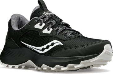 Image of Saucony Aura TR Wide Trail Shoes - Womens, Black/Fog, 5.5, Medium, S10863-05-001-M-5.5