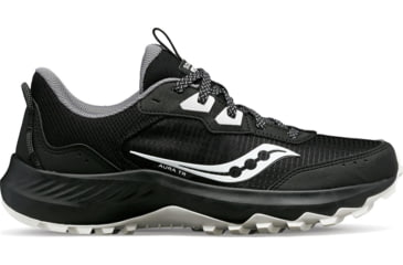 Image of Saucony Aura TR Wide Trail Shoes - Womens, Black/Fog, 5.5, Medium, S10863-05-001-M-5.5