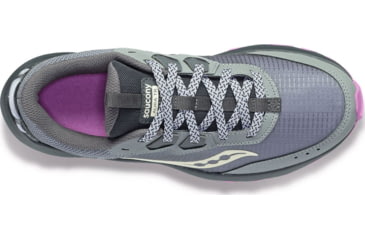 Image of Saucony Aura TR Wide Trail Shoes - Womens, Fossil/Grape, 7.5, Medium, S10863-12-020-M-7.5