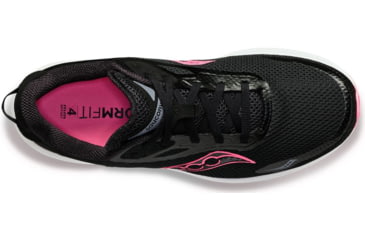 Image of Saucony Axon 3 Shoes - Womens, Black/Vizi Pink, 9, Medium, S10826-05-001-M-9
