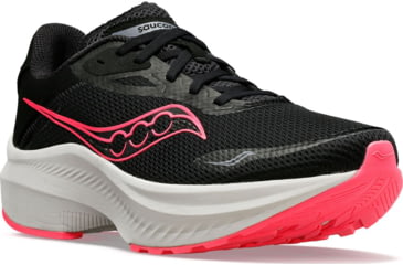 Image of Saucony Axon 3 Shoes - Womens, Black/Vizi Pink, 9, Medium, S10826-05-001-M-9