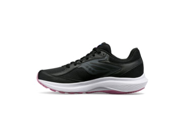 Image of Saucony Cohesion 17 Shoes - Womens, Black/Orchid, 10, Wide, S10944-100-001-W-10