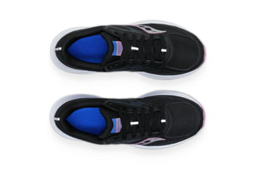 Image of Saucony Cohesion 17 Shoes - Womens, Black/Orchid, 10, Wide, S10944-100-001-W-10