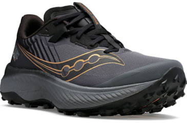 Image of Saucony Endorphin Edge Trail Shoes - Mens, Black/Goldstk, 13, Medium, S20773-10-001-M-130