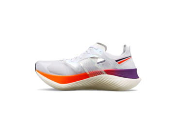 Image of Saucony Endorphin Elite Shoes - Womens, White/Vizired, 9.5, Medium, S10768-126-100-M-9.5