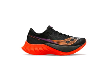 Image of Saucony Endorphin Pro 4 Shoes - Womens, Black/Vizired, 6.5, Medium, S10939-127-001-M-6.5