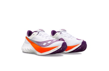 Image of Saucony Endorphin Pro 4 Shoes - Womens, White/Violet, 10.5, Medium, S10939-129-100-M-10.5