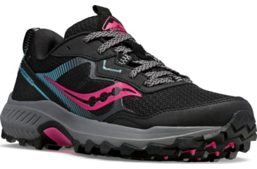 Image of Saucony Excursion TR16 Trail Shoes - Womens, Black/Fuchia, 5.5, Wide, S10745-10-001-W-55