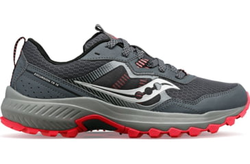 Image of Saucony Excursion TR16 Trail Shoes - Womens, Grey/Coral, 5.5, Medium, S10744-40-027-M-5.5