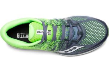 Image of Saucony Freedom ISO 2 Road Running Shoes - Mens, Grey/Slime, Medium, 9, S20440-4-9