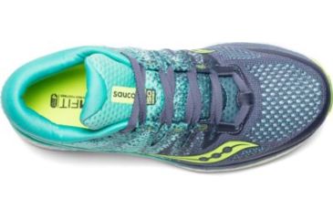 Image of Saucony Freedom Iso 2 Road Running Shoes - Womens, Grey/Teal, Medium, 7, S10440-4-7