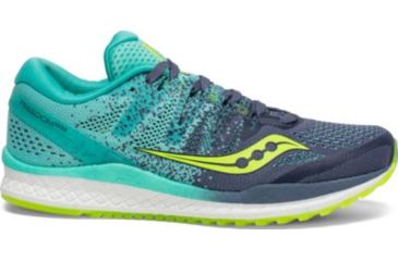 Image of Saucony Freedom Iso 2 Road Running Shoes - Womens, Grey/Teal, Medium, 7, S10440-4-7