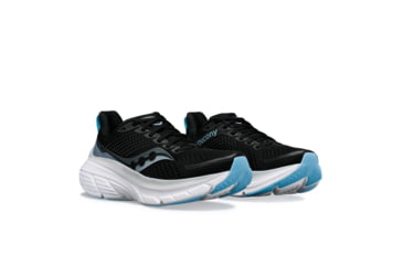 Image of Saucony Guide 17 Shoes - Womens, Black/Fog, 11, Wide, S10937-100-001-W-11