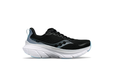 Image of Saucony Guide 17 Shoes - Womens, Black/Fog, 11, Wide, S10937-100-001-W-11