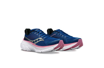 Image of Saucony Guide 17 Shoes - Womens, Navy/Orchid, 6.5, Wide, S10937-106-410-W-6.5