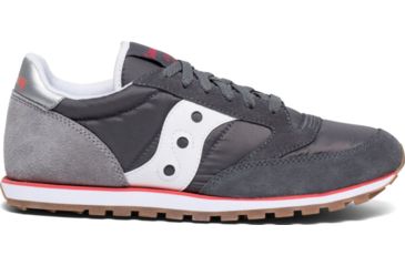 Image of Saucony Jazz Low Pro Casual Shoes - Mens, Castlerock/Light Grey/Red, Medium, 13, S2866-266-13