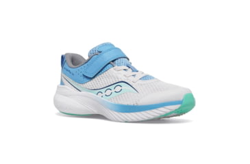 Image of Saucony Kinvara 14 A/C Sneakers - Kids, Grey/Blue, 4.5, Medium, SK167463-M-4.5