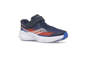 Image of Saucony Kinvara 14 A/C Sneakers - Kids, Navy/Red, 12, Wide, SK267644-W-12