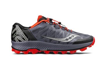 Image of Saucony Koa Tr Trail Running Shoes - Mens, Grey/Black/Vizi Red, 12 US, S20391-35-12 US