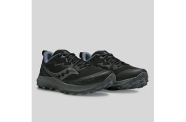 Image of Saucony Peregrine 14 GTX Trail Shoes - Mens, Black/Carbon, 11, Medium, S20918-100-001-M-11