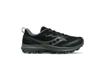Image of Saucony Peregrine 14 GTX Trail Shoes - Mens, Black/Carbon, 11, Medium, S20918-100-001-M-11