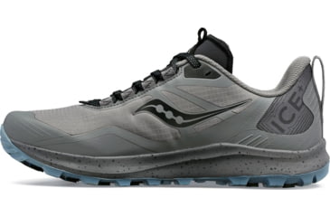 Image of Saucony Peregrine Ice+ 3 Trail Shoes - Womens, Gravel/Black, 11.5, Medium, S10791-30-030-M-11.5