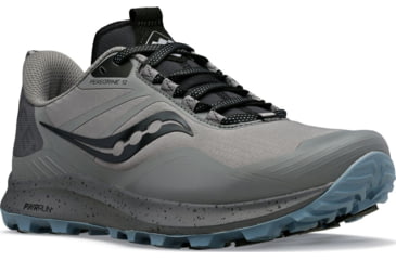 Image of Saucony Peregrine Ice+ 3 Trail Shoes - Womens, Gravel/Black, 11.5, Medium, S10791-30-030-M-11.5