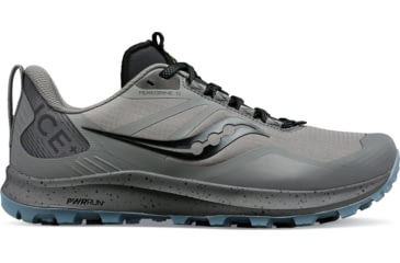 Image of Saucony Peregrine Ice+ 3 Trail Shoes - Womens, Gravel/Black, 11.5, Medium, S10791-30-030-M-11.5