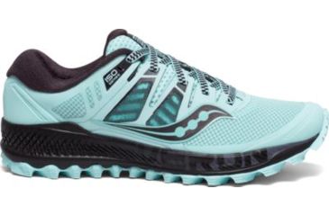 Image of Saucony Peregrine ISO Trail Running Shoes - Womens, Aqua/Grey, Medium, 7.5, S10483-2-7.5