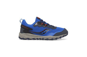 Image of Saucony Peregrine KDZ Sneakers - Kids, Blue/Black, 6.5, Medium, SK267486-M-6.5