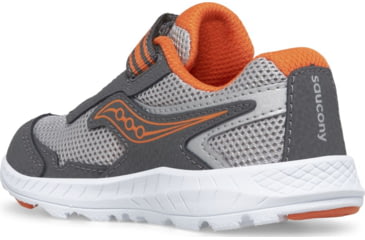 Image of Saucony Ride 10 JR Sneakers - Kids, Grey/Orange, 12, Wide, SL267314-W-12