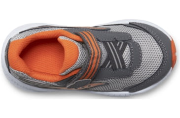 Image of Saucony Ride 10 JR Sneakers - Kids, Grey/Orange, 12, Wide, SL267314-W-12
