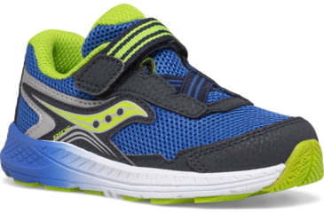 Image of Saucony Ride 10 JR Sneakers - Kids, Navy/Green, 10, Wide, SL266043-W-100
