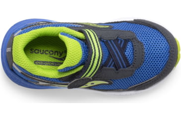Image of Saucony Ride 10 JR Sneakers - Kids, Navy/Green, 10, Wide, SL266043-W-100