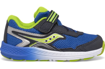 Image of Saucony Ride 10 JR Sneakers - Kids, Navy/Green, 10, Wide, SL266043-W-100