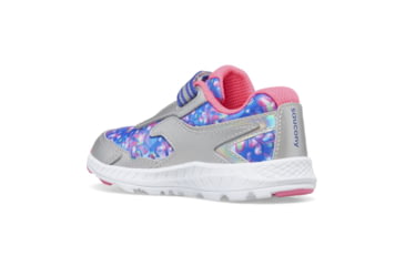 Image of Saucony Ride 10 JR Sneakers - Kids, Silver/Pink, 11, Wide, SL167483-W-11