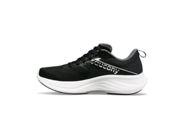 Image of Saucony Ride 17 Shoes - Womens, Black/White, 10, Wide, S10925-100-001-W-10