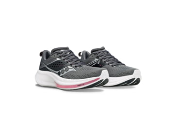 Image of Saucony Ride 17 Shoes - Womens, Cinder/Orchid, 8, Medium, S10924-107-030-M-8