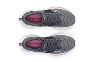 Image of Saucony Ride 17 Shoes - Womens, Cinder/Orchid, 8, Medium, S10924-107-030-M-8