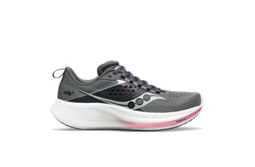 Image of Saucony Ride 17 Shoes - Womens, Cinder/Orchid, 8, Medium, S10924-107-030-M-8