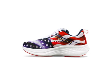 Image of Saucony Ride 17 Shoes - Womens, Stars/Stripes, 5, Medium, S10924-76-399-M-5