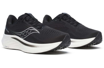Image of Saucony Ride 18 - Mens, Black/White, 10, S21000-100-M-10