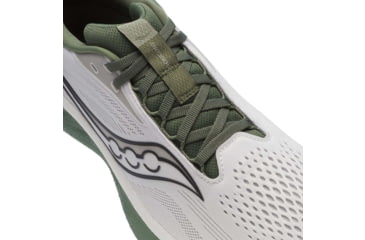 Image of Saucony Ride 18 - Mens, White/Olivine, 12, S21000-138-M-12