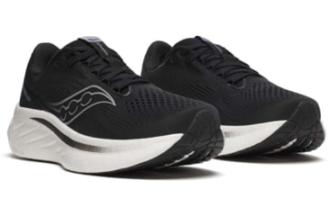 Image of Saucony Ride 18 - Womens, Black/White, 10, S11000-100-M-10