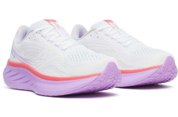 Image of Saucony Ride 18 - Womens, White/Coral, 10, S11000-240-M-10