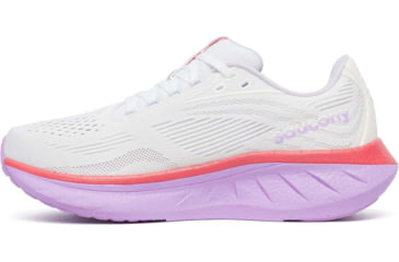 Image of Saucony Ride 18 - Womens, White/Coral, 10, S11000-240-M-10