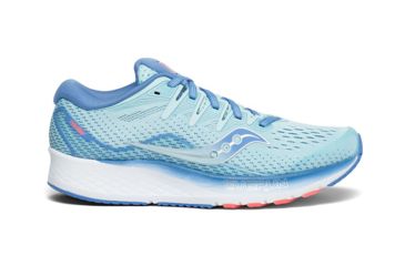 Image of Saucony Ride ISO 2 - Women's, Blue/Coral, Medium, 10, S10514-1-Medium-10