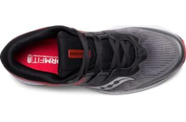Image of Saucony Ride ISO Road Running Shoes - Mens, Grey/Black, Medium, 12, S20444-5-12